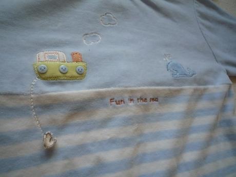 Teplé pyžámko - dupačky s parníkem, 92