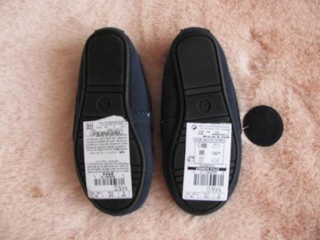 Vyteplené kožené botičky,papučky -vel.21,5, marks & spencer,21