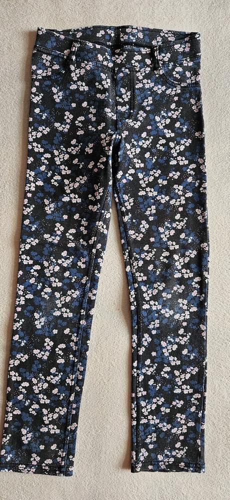 Dívčí leginy, jegginy, džegíny, vel.140, zn.h&m, h&m,140