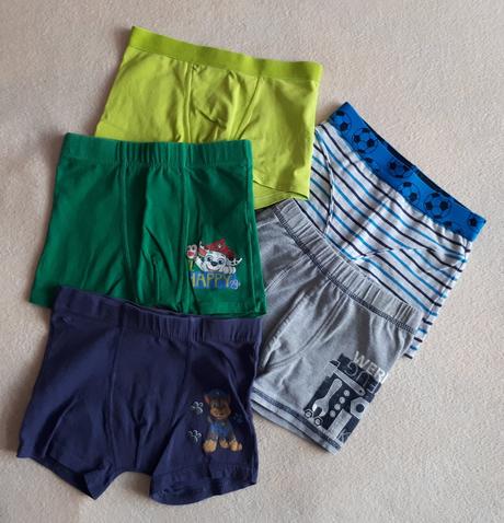 5x chlapecké boxerky, 110/116 (2xtlapková patrola), 110