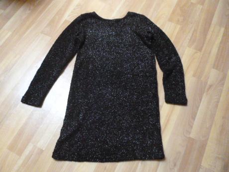 Třpytivé pletené šaty vel. 11-12, reserved,152