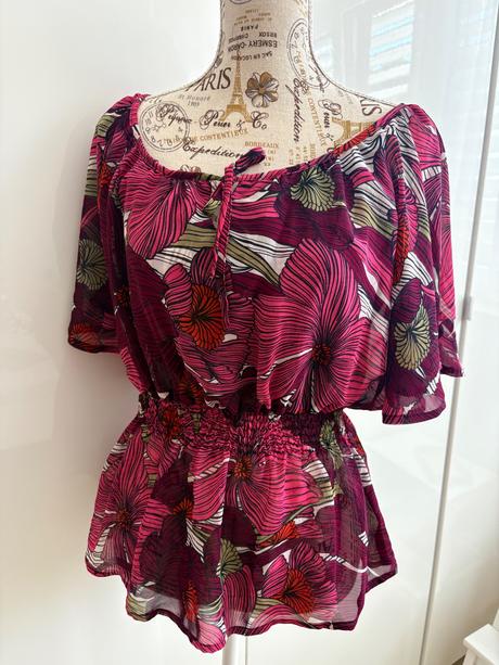 Halenka vínová/růžová 34 h&m, h&m,34