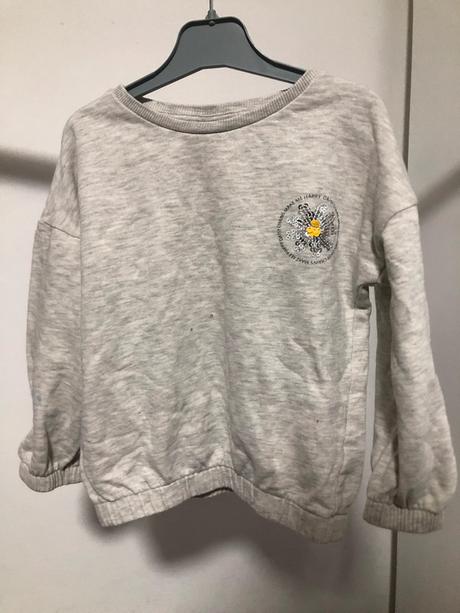 Šedá mikina s kopretinou, 104