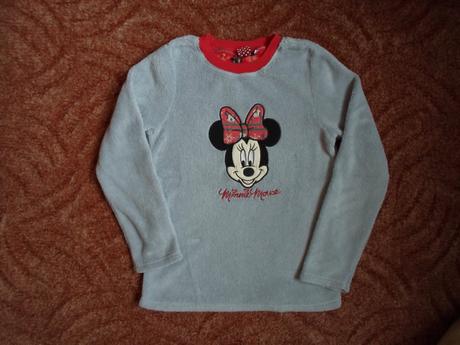Šedá mikina mikinka minnie, disney,140