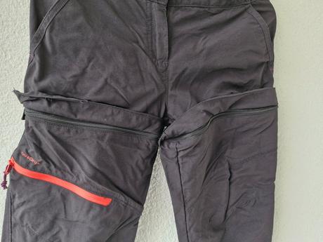 Turistické kalhoty/kraťase (odepínací), decathlon,128