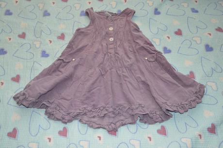 Fialové šaty s kanýry, next,98