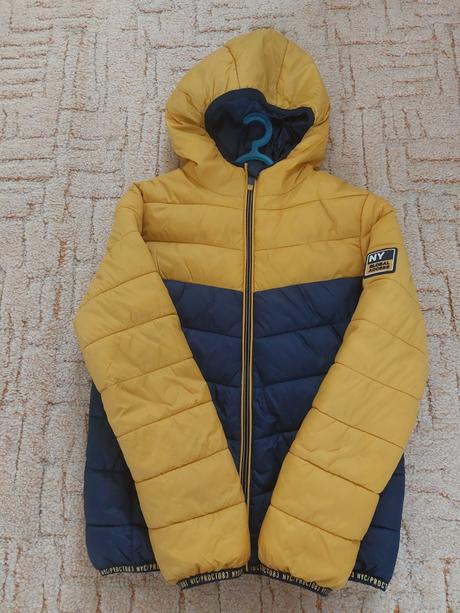 Přechodová zimní bunda pro kluka,  vel.140, c&a,140