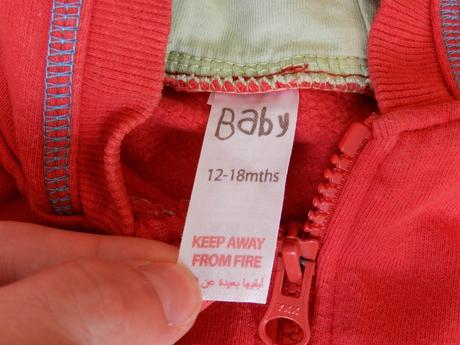 Mikina na zip červená, baby,86