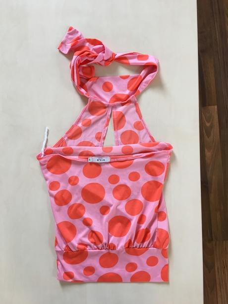 Oranžový puntík top, vel s, vila, s