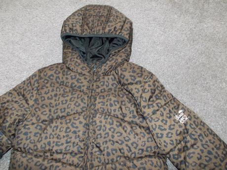 Zimní prošívaná bunda hnědo-černá, vel.158, c&a,158