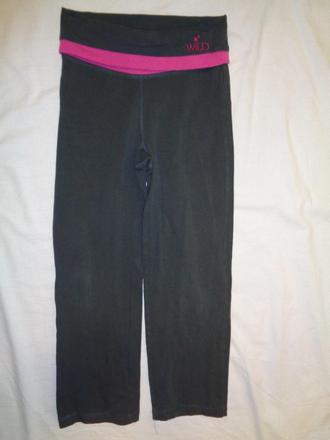 Luxusní šedorůžové elastické tepláky-vysoký pas, 128