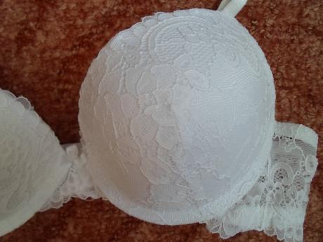 Bílá krajková podprsenka push up- 75b, new yorker,75b