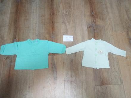 2 x kabátek / tenká mikinka, 56
