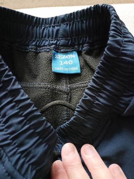 Softshellové zimní kalhoty, 140