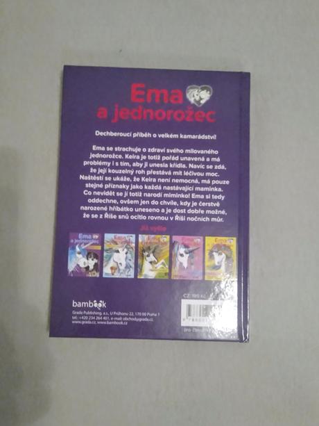 Set knížek ema a jednorožec,