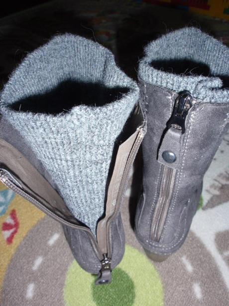 Boty-kozačky semišové šedé reno, young spirit,39