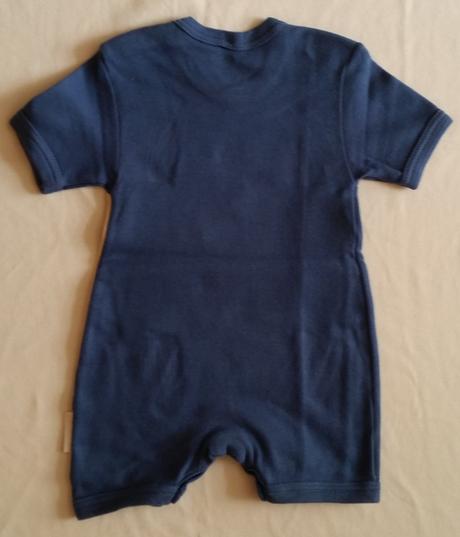 Letní bavlněný overal s krátkým rukávem, vel.74, kenguru gold,74