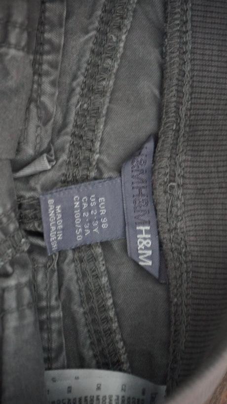 Bavlněné kalhoty hm, h&m,98