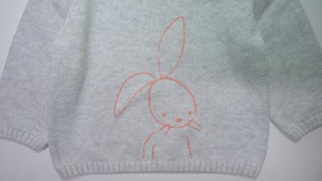 Bavlněný svetřík se zajíčkem vel.68, marks & spencer,68