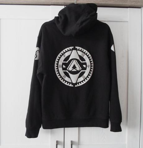 Černá reflexní mikina mikinka s kapucí alkan, 146