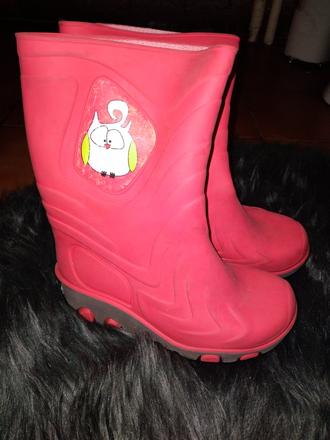 Dívčí gumáky sovička vel. 27, vnit.stélka 17 cm, 27