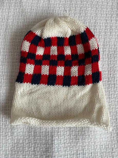 Retro zimní čepice 80. léta, 55 cm 8-12 let, 134