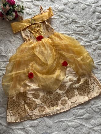 An18/delux kostým  kráska bell - v.6/7 let disney, 