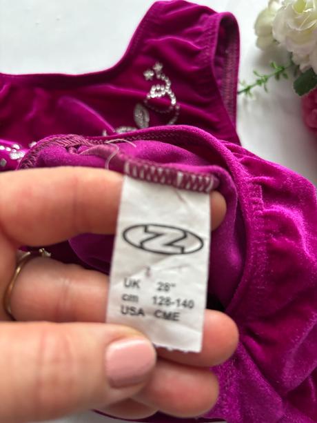 An26/ dres baletní / gymnastiky semišový - v.128, 128