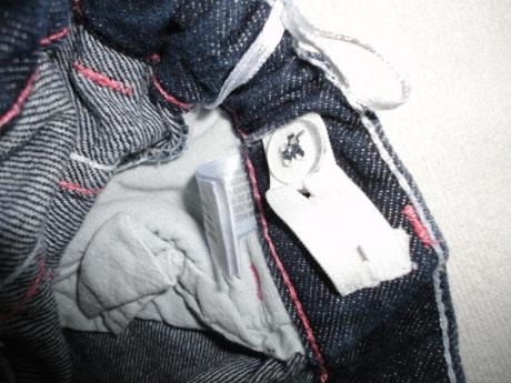 Slušivé, užší riflíky z c+a, vel. 74, c&a,74