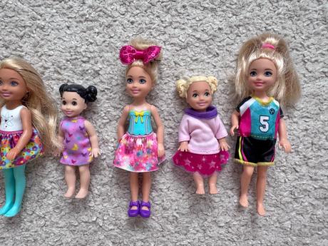 Panenky barbie děti, chelsea, miminko mattel, 