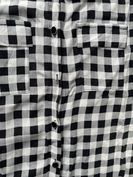 Káro košile, chybí knoflík, vel xl ale spíše m i s, s