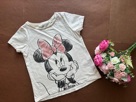 Triko smetanové barvy- 110/116 disney/h&m, h&m,110