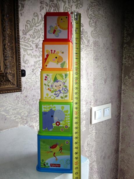 Akční kostky fisher price barvy čísla zvířátka 6m+,