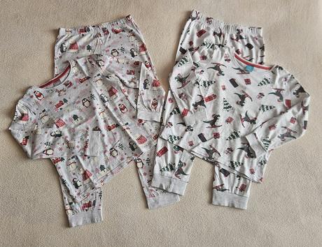 2x dvojdílné vánoční pyžamo, pyžamko, vel.122/128, pepco,122
