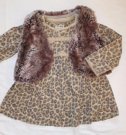 Op186. tunika + vestička 2-3 roky, next,98