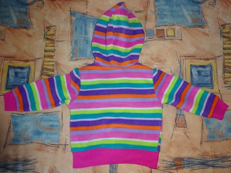 Fleesová pruhovaná mikina, vel. 86, 86