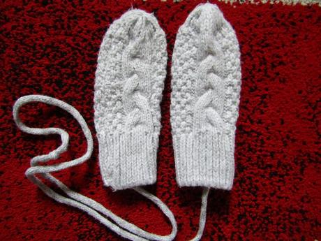 Vlněné rukavičky neutrál- vel.92/98, 92