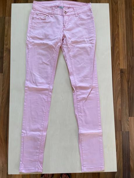 Růžové kalhoty, vel 27 cca xs/s, s