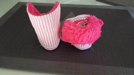 Nové dětské capáčky bílo - růžové, kik,17