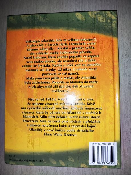 Kniha atlantida walt disney, 