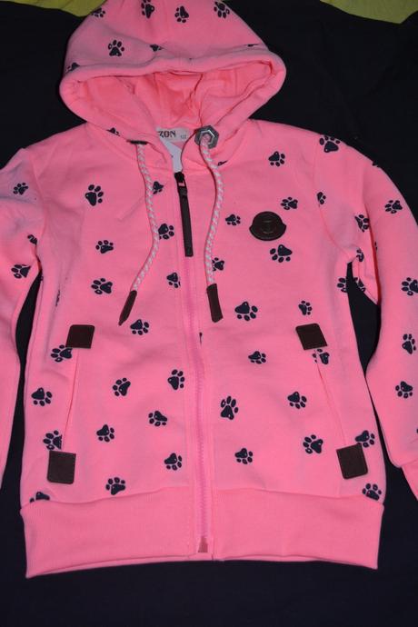 Oteplená podzimní mikina s ťapkami,146-158, 146 / 152 / 158