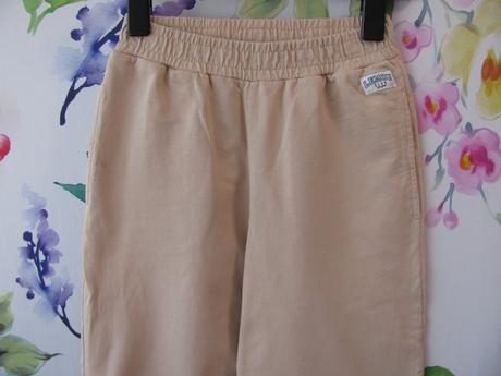 Dívčí béžové tepláky, ležérní styl, 158