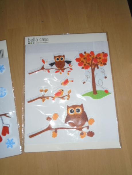 Dekorace na zeď sova sovičky 2x, 