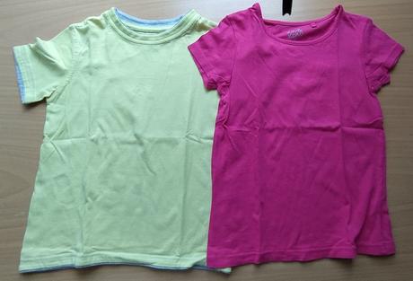 2 trička krátký rukáv, kik,122