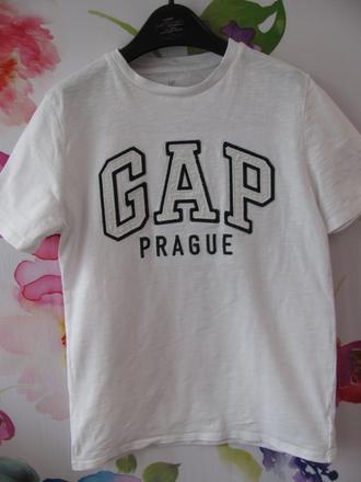 Dětské bílé bavlněné tričko gap/vel.146-152, gap,146
