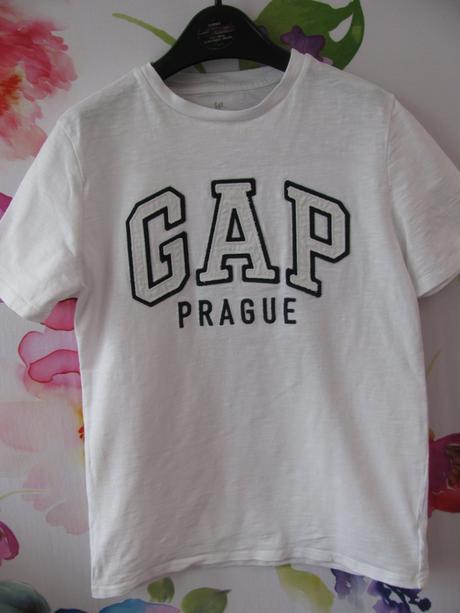 Dětské bílé bavlněné tričko gap/vel.146-152, gap,146