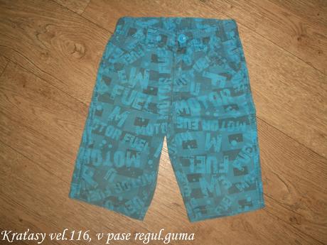 Kraťasy set vel.110-116, 110