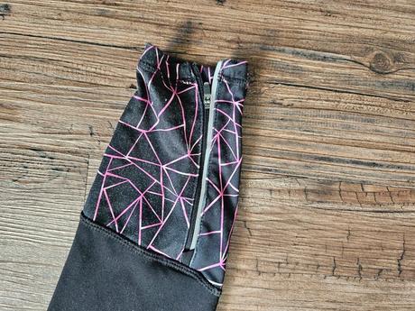 Běžecké zateplené legíny černé růžové crivit 36 38, crivit,s