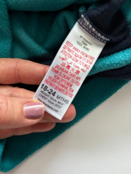 Mikina flecová - v.18/24 měs, bluezoo,92