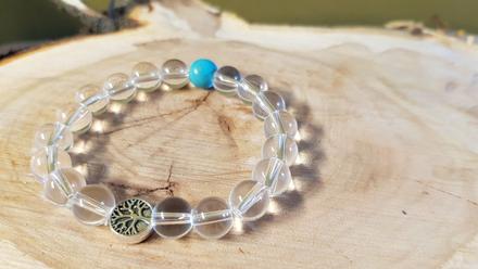 Jarní náramek skleněný, 